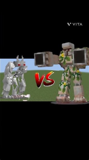Mutant Iron Golem vs Mutant Skeleton Wolf 🐺⚔️ | Epic Minecraft Battle #minecraft #shorts