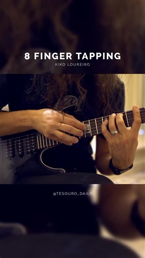 Kiko Loureiro Daily on Instagram: "🇧🇷 Um pouco de tapping com 8 dedos para relaxar depois de uma semana inteira de trabalho. 😎 O Kiko criou esse lick de tapping em um quarto de hotel em Hong Kong. Você reconhece esse lick? Qual música do Open Source contém esse trecho de tapping? 👀 🇬🇧 Some 8-finger tapping to relax after a full week of work. 😎 Kiko created this tapping lick back in a hotel room in Hong Kong. Do you recognize it? Which song from Open Source features this tapping fragment? 
