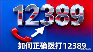 如何正确拨打12389