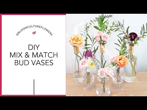 How to make Bud Vase Flower Arrangements