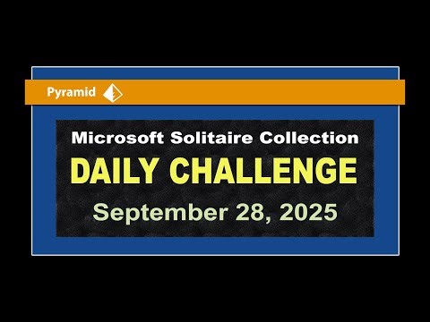 Microsoft Solitaire Collection | Daily Challenge September 28, 2025 | Pyramid