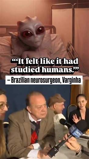 “‘It didn’t look at me like a patient looks at a doctor… It looked at me like an elder looks at a child.’” Following the historic UFO press conference in Washington D.C., Brazilian neurosurgeon Dr. Ítalo Venturelli spoke exclusively to @producermeagan about what he witnessed during the 1996 Varginha incident. Dr. Venturelli says the non-human being was fully aware, conscious, and observing us—not the other way around. He performed a clinical visual assessment only. No physical contact. No specul