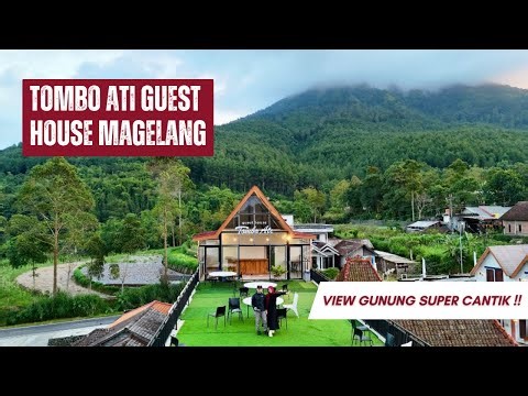 TOMBO ATI GUEST HOUSE MAGELANG 🌄 | ACCOMMODATION REVIEW + DRONE VIEW OF MERAPI MERBABU TEL0MOYO A...