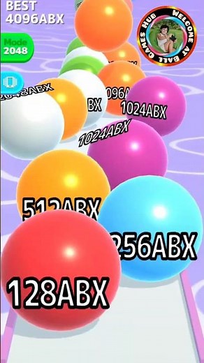 Ball Run 2048 Infinity Mode Never Ends! 🤯 #ballgameshub #shorts