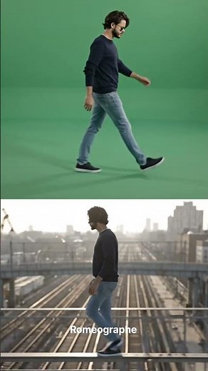 Green Screen vs Reality 😳 | Walking Scene VFX Breakdown | AI Cinematic Edit