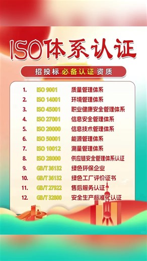 iso三大体系认证办理咨询公司，iso体系认证质量认证机构