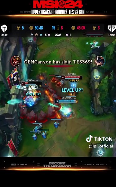 TES vs GEN | MSI 2024 | Upper Bracket Round 2 #DefendOurHomeCourt #MSI2024 #LPL #Crazyisourgame