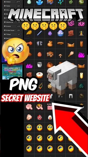 Best Website to🤫Download Minecraft icons or PNG 😲 #minecraft #gaming #shorts #trending #top