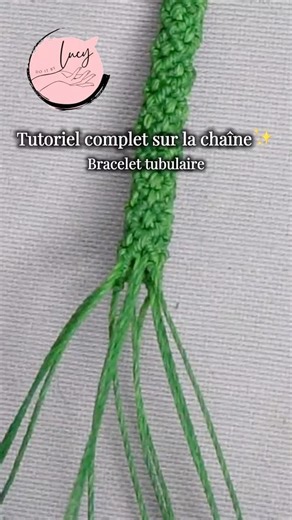 ✨Tutoriel complet sur la chaine, Bracelet tubulaire ✨ Trop satisfaisant à faire ! #micromacrame