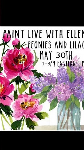 Paint watercolor LIVE with me #watercolor
