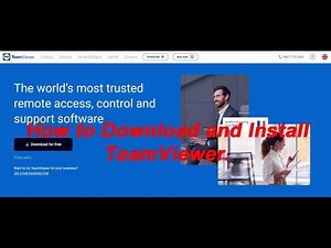 How to Download and Install TeamViewer.