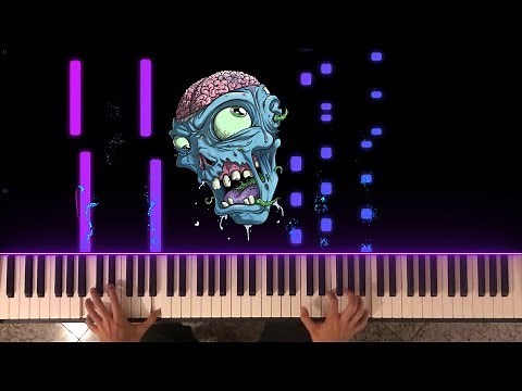 CoD Black Ops 1 Zombies Theme (Damned) - Piano Synthesia Tutorial (Performance)
