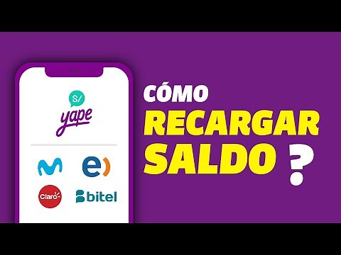 How to top up your mobile phone with Yape or add credit to your contacts' accounts? | Movistar, C...
