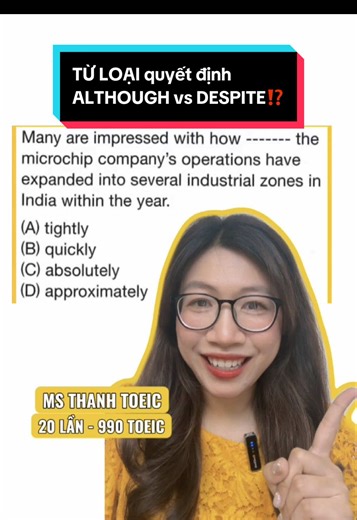 @Anh ngữ Ms Thanh 90% SAI câu này vì không xác định ĐÚNG từ loại🤔🤔#toeic990 #toeic2026 #msthanhtoeic #viral #msthanhtoeic