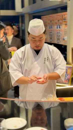高層階でバブリーな寿司食べ放題 【有楽町かきだ】 #shorts #sushi