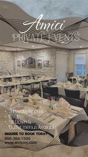 Host your next celebration in style. Our three private dining rooms offer the perfect setting for any occasion — where sushi meets sophistication. ✨ Reserve yours today! • • • #amicinj #PrivateDining #cherryhillnj #CelebrateInStyle #PrivateRooms