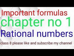 Important formulas of rational numbers 🎉🎉🎉👍rational number formula, rational number class 8 formulas