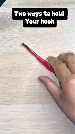 Ways to hold your crochet hook