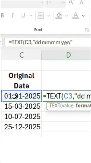 TEXT Function in Excel | Format Dates Easily 🔢📅