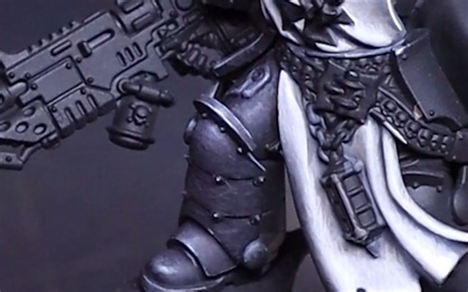 How to paint black armor Warhammer Black Templar Tutorial made easy
