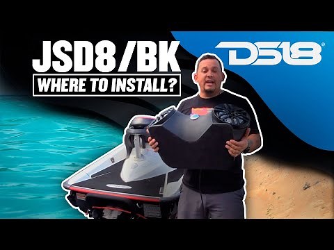 DS18 HYDRO JSD8/BK Marine Water Resistant Jet ski Rear Sound Bar Speaker System