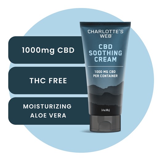 Charlotte's Web Hemp-Infused Body Cream with 1000mg CBD