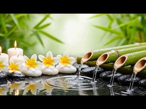 Zen Bamboo Water & Bird Sounds 🎶 Soft Piano for Deep Sleep, Focus & Stress Relief (10 Hours)