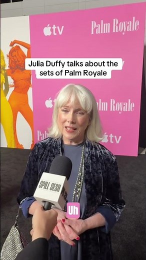 Julia Duffy talks about the sets of Palm Royale #juliaduffy #palmroyale #appletv