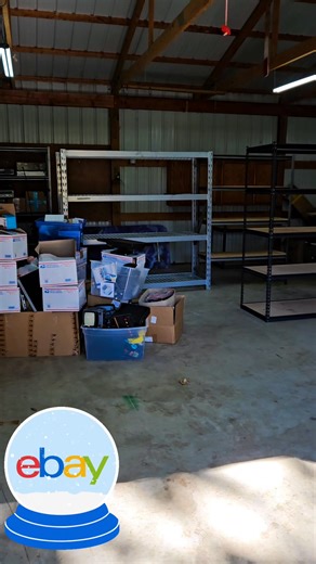 The barn is shaping up so nicely — my husband’s eBay business is growing, and this space is becoming his dream setup. So proud of him!  | Angela Grant | Facebook