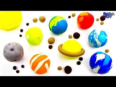El Sistema Solar para niños|Planeta con plastilina Play Doh|Los colores planetas|Colores Play Doh