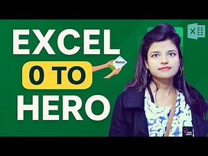 Excel 0 to Hero 🔥 Full Beginner Guide + Free Notes PDF | Learn Excel Fast (2025)