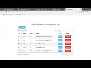 Create Simple CRUD in PHP with Datatables