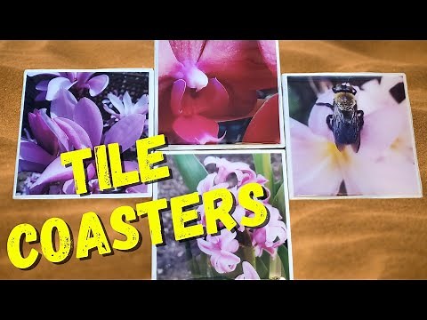 Tile Coasters with Resin - Add your favorite photo