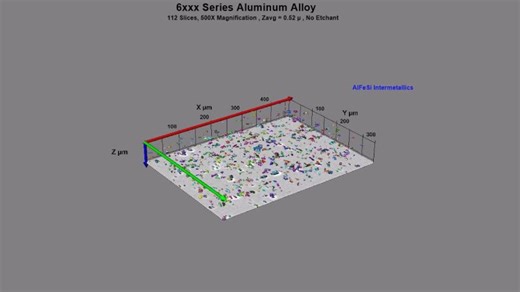 3D Characterization of AlFeSi Intermetallics in a 6xxx Series Al Alloy | Veeraraghavan Sundar