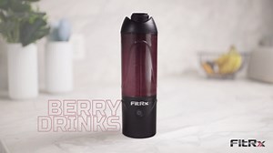 FitRx Rocket Electric Smoothie Blender Bottle, Rechargeable Portable Personal Blender, 18oz., Black