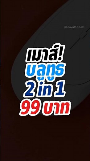 Bluetooth + 2.4GHz Wireless Mouse for only 99 Baht!