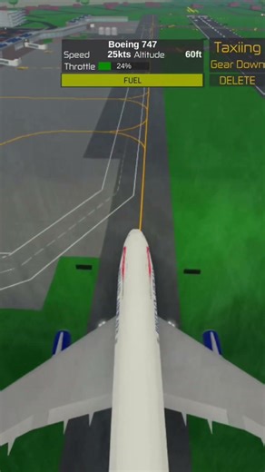 British Airways 747 taxing to the gate￼