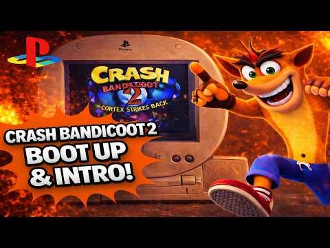 Crash Bandicoot 2 PS1 Boot Up & Demo (Sony PSone LCD Screen)