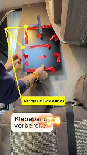 Sofort mehr Ordnung im Camper. Magnettafel montieren in 30 Sekunden