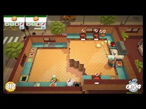 [Overcooked: Level 1-6] 2-Player OUTDATED World Record Score: 494