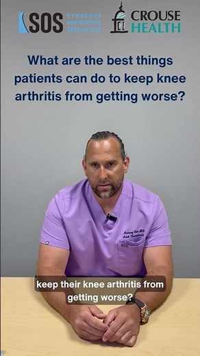 Best things you can do to keep knee arthritis from getting worse.