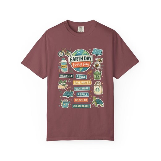 Earth Day Every Day Design Comfort Colors Tshirt, Eco Friendly Graphic Tee, Save the Planet Shirt, Environmentalist Shirt - Etsy