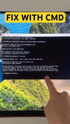Fix Windows Errors in 2 Minutes | CMD System Repair Trick