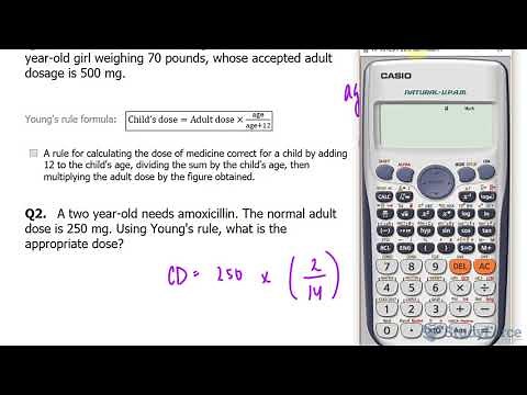 Calculating dosage using Young's rule