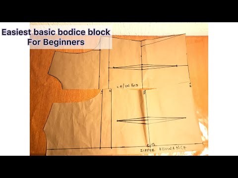 HOW TO DRAFT A BEGINNERS FRIENDLY BASIC BODICE BLOCK(DETAILED) /TORSO BLOCK/EASIEST BODICE BLOCK