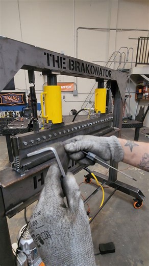 I finally built a press brake! "The Brakonator" I've been wanting to do this for a while now and finally got around to it! I used the Swag Off Road 50" Finger Press Brake Kit along with some Vevor components. This can bend up to 1/4" steel! Let me know if you want a full "brakedown" on how I built this so you can build one, too! @swagoffroad #welding #metalfabrication #fabrication #DIY #tools #fyp #fypシ #reels #reelsinstagram #explore #explorepage | Hamlin Welding & Fabricating LLC