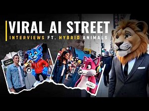 How To Make Google Veo 3 Street Interview AI Videos (Hybrid Animal) | Free AI Interview Tutorial