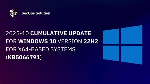 #patchwednesday #windowspatch #kb5066791 #patchmanagement #cybersecurity #secopssolution | Ashwani Paliwal