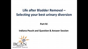 Check out Part IV of IV, Dr. Alexander Kutikov, Associate Professor of Surgical Oncology at the Fox Chase Cancer Center, breaks down the surgical procedure of an Indiana pouch and answers questions about urinary diversions. | Bladder Cancer Advocacy Network (BCAN)
