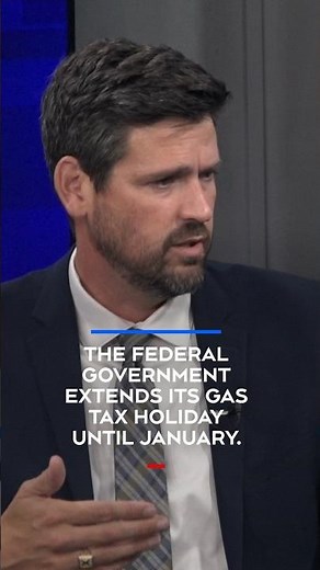 The federal government extends its gas tax holiday until January.